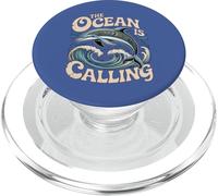 Grafica The Ocean Is Calling Dolphin per gli amanti del mare PopSockets PopGrip per MagSafe