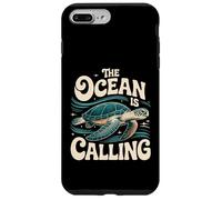 Grafica The Ocean is Calling Sea Turtle Adventure Custodia per iPhone 7 Plus/8 Plus