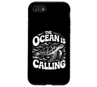 Grafica The Ocean is Calling Sea Turtle Adventure Custodia per iPhone SE (2020) / 7/8