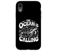 Grafica The Ocean is Calling Sea Turtle Adventure Custodia per iPhone XR