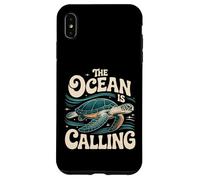 Grafica The Ocean is Calling Sea Turtle Adventure Custodia per iPhone XS Max