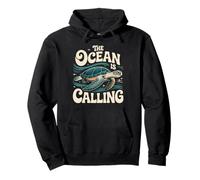 Grafica The Ocean is Calling Sea Turtle Adventure Felpa con Cappuccio