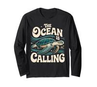 Grafica The Ocean is Calling Sea Turtle Adventure Maglia a Manica