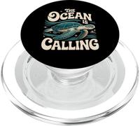 Grafica The Ocean is Calling Sea Turtle Adventure PopSockets PopGrip per MagSafe