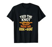 Grafica Tied the Knot Now We Ride Boat Maglietta