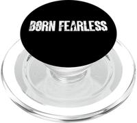 Grafica tipografica della mentalità militare di stile Born Fearless PopSockets PopGrip per MagSafe