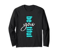 Grafica turchese Be-You-tiful Turchese Maglia a Manica