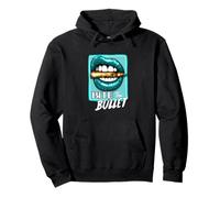 Grafica Turchese Bite The Bullet Turchese Felpa con Cappuccio