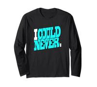 Grafica turchese I Could Never Turchese Maglia a Manica