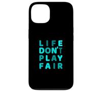 Grafica turchese Life Don't Play Fair turchese Custodia per iPhone 13