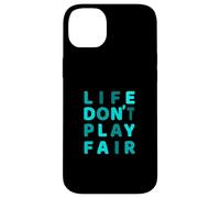 Grafica turchese Life Don't Play Fair turchese Custodia per iPhone 14 Plus