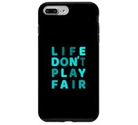 Grafica turchese Life Don't Play Fair turchese Custodia per iPhone 7 Plus/8 Plus