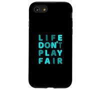 Grafica turchese Life Don't Play Fair turchese Custodia per iPhone SE (2020) / 7 / 8