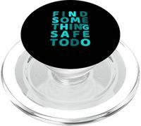 Grafica turchese Stay Safe Turchese PopSockets PopGrip per MagSafe