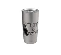 Grafica umoristica divertente di Thots & Prayers Bicchiere termico in acciaio inox doppia parete