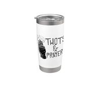 Grafica umoristica divertente di Thots & Prayers Bicchiere termico in acciaio inox doppia parete