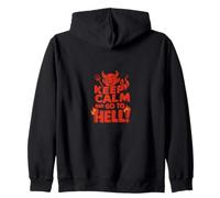 Grafica Umoristica Vintage Retro Devil Sarcasm Flame Felpa con Cappuccio