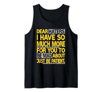 Grafica University Varsity-Gold Dear Haters - Be Mad Yellow Canotta