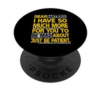Grafica University Varsity-Gold Dear Haters - Be Mad Yellow PopSockets PopGrip Adesivo