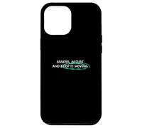 Grafica verde acqua chiaro Keep It Moving Light Teal Aqua Custodia per iPhone 12 Pro Max