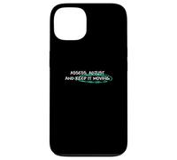 Grafica verde acqua chiaro Keep It Moving Light Teal Aqua Custodia per iPhone 13