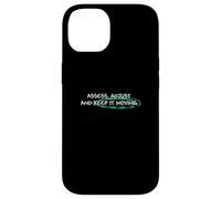 Grafica verde acqua chiaro Keep It Moving Light Teal Aqua Custodia per iPhone 14