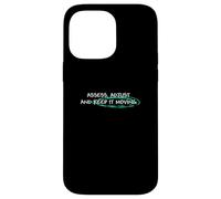 Grafica verde acqua chiaro Keep It Moving Light Teal Aqua Custodia per iPhone 14 Pro Max