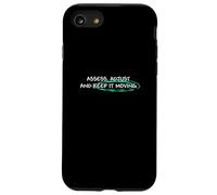 Grafica verde acqua chiaro Keep It Moving Light Teal Aqua Custodia per iPhone SE (2020) / 7 / 8