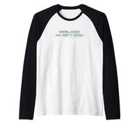 Grafica verde acqua chiaro Keep It Moving Light Teal Aqua Maglia con Maniche Raglan