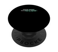 Grafica verde acqua chiaro Keep It Moving Light Teal Aqua PopSockets PopGrip Adesivo
