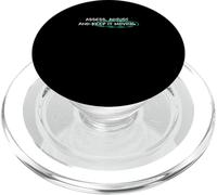 Grafica verde acqua chiaro Keep It Moving Light Teal Aqua PopSockets PopGrip per MagSafe