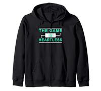 Grafica Verde Acqua Chiaro The Game Is Heartless Teal Aqua Felpa con Cappuccio