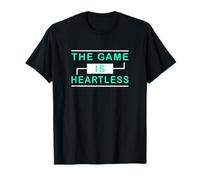 Grafica Verde Acqua Chiaro The Game Is Heartless Teal Aqua Maglietta