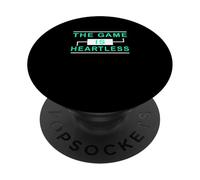Grafica verde acqua chiaro The Game Is Heartless Teal Aqua PopSockets PopGrip Adesivo
