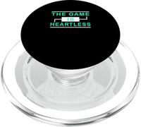 Grafica verde acqua chiaro The Game Is Heartless Teal Aqua PopSockets PopGrip per MagSafe