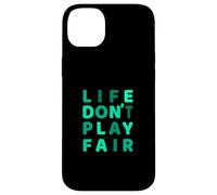 Grafica verde acqua verde acqua chiaro con scritta "Don't Play Fair" Custodia per iPhone 14 Plus