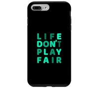 Grafica verde acqua verde acqua chiaro con scritta "Don't Play Fair" Custodia per iPhone 7 Plus/8 Plus