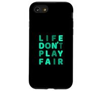 Grafica verde acqua verde acqua chiaro con scritta "Don't Play Fair" Custodia per iPhone SE (2020) / 7 / 8