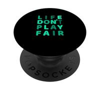 Grafica verde acqua verde acqua chiaro con scritta "Don't Play Fair" PopSockets PopGrip Adesivo