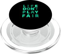 Grafica verde acqua verde acqua chiaro con scritta "Don't Play Fair" PopSockets PopGrip per MagSafe