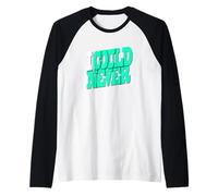 Grafica verde acqua verde acqua chiaro I Could Never Light Teal Aqua Maglia con Maniche Raglan