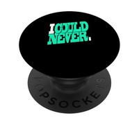 Grafica verde acqua verde acqua chiaro I Could Never Light Teal Aqua PopSockets PopGrip Adesivo