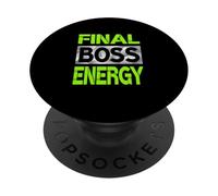 Grafica verde Final-Boss-Energy Green PopSockets PopGrip Adesivo