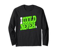 Grafica verde I Could Never Green Maglia a Manica