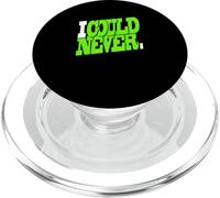 Grafica verde I Could Never Green PopSockets PopGrip per MagSafe