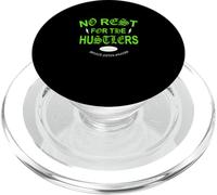 Grafica verde The Hustle Never Sleeps Green PopSockets PopGrip per MagSafe