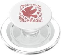 Grafica vintage a forma di piccione, in stile folk, stile cottage PopSockets PopGrip per MagSafe