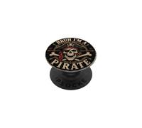 Grafica vintage Bruh I'm a Pirate Skull PopSockets PopGrip Adesivo