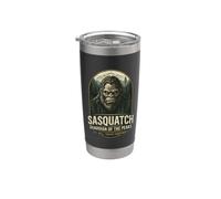 Grafica vintage del Pacifico nord-occidentale del Sasquatch Guardian Peaks Bicchiere termico in acciaio inox doppia parete
