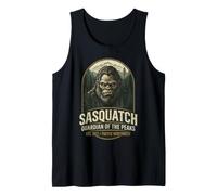 Grafica Vintage del Pacifico Nord-Occidentale del Sasquatch Guardian Peaks Canotta